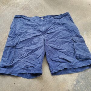 True Nation Navy Blue Cargo Shorts Size 48